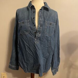 J.Crew Denim Popover Shirt